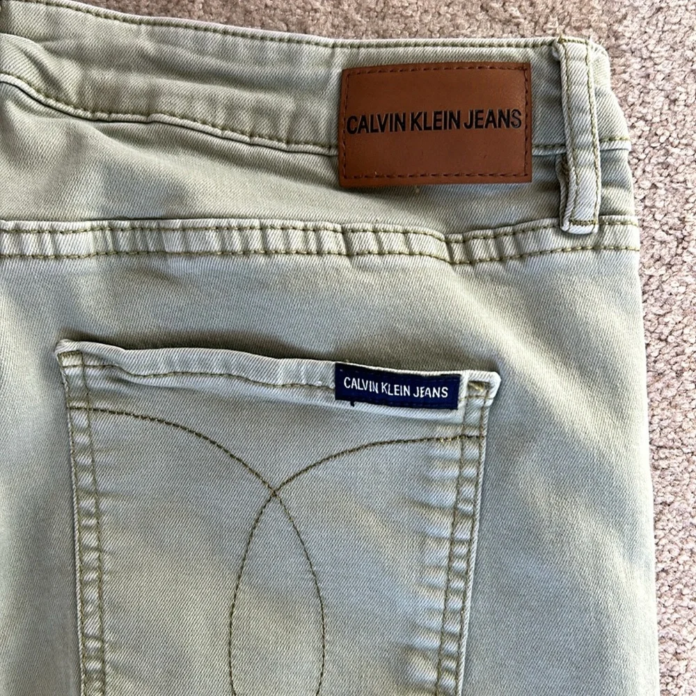 Women’s Calvin Klein Sage Green SkinnyJeans size 12 - Picture 5 of 7